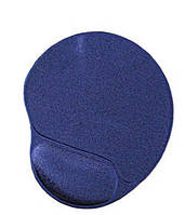 Килимок для мишки з подушкою для руки синій 260х220 мм Gembird MP-GEL-B - Lux-Comfort