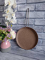Сковорода млинця 24 см з антипригарним гранітним покриттям, (Туреччина), OMS 3234-24-Brown - Lux-Comfort