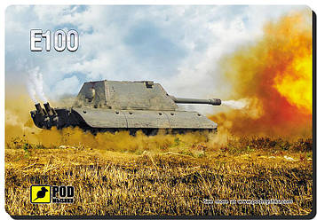 Ігровий килимок Танк E-100, 220х320 мм Podmyshku GAME Танк E-100-М - MiniLavka