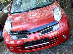 Дефлектор капоту ( мухобійка ) Nissan Micra 2003-2010