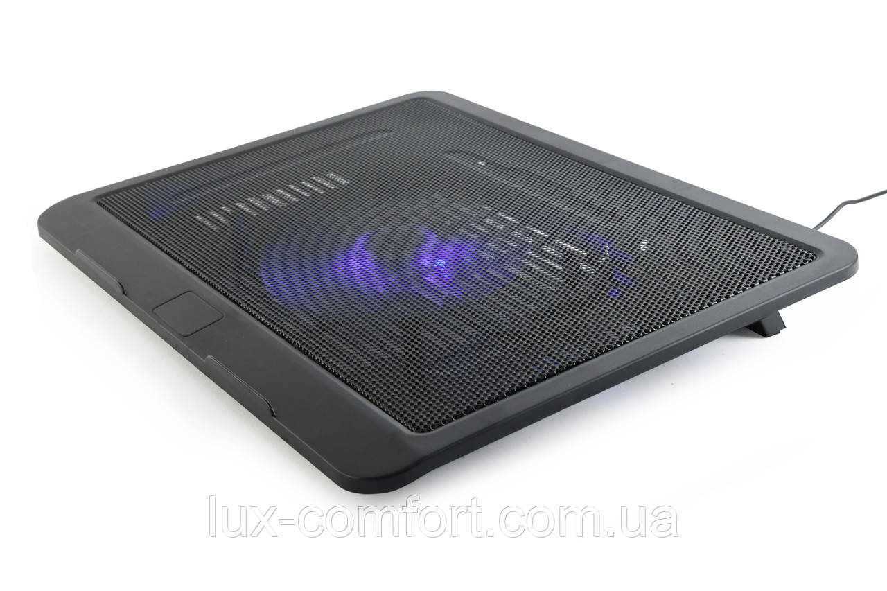 Підставка для ноутбука до 15", 1x120 mm fan, чорний Gembird NBS-1F15-04 - Lux-Comfort