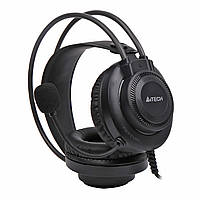 Наушники с микрофоном, Fstyler AUX 3.5mm Stereo Headphone, A4Tech FH200i (Grey) - Vida-Shop