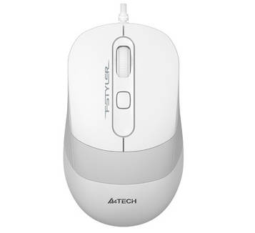 Миша провідна A4tech Fstyler, USB, 1600dpi, A4Tech FM10 (White) - MiniLavka