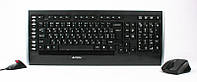 Комплект беспроводной клавиатура + мышь V-Track (Black) A4Tech 9300F (GR-152+G9-730FX) - Vida-Shop