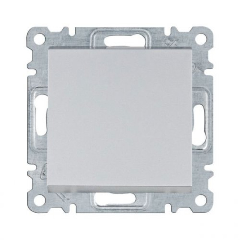 Вимикач прохідний срібло Lumina-2 Hager WL0022