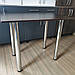 Кухонний стіл на хромованих ніжках для маленької кухні 900х600 мм, колір Венге магія, фото 4