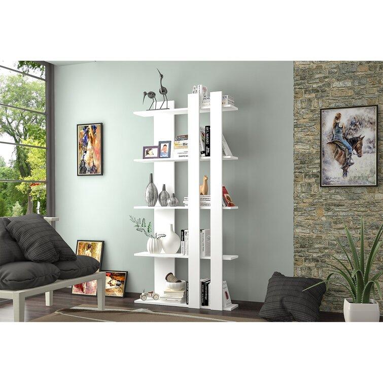 Стильні книжкові полиці, Білий, фото 1