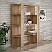 Великий стелаж для книг, стелаж з ДСП, стелаж для будинку Дуб сонома, фото 4