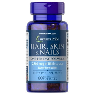Вітаміни Puritan's Pride Hair, Skin & Nails One Per Day Formula (60 капсул.)