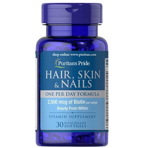 Вітаміни Puritan's Pride Hair, Skin & Nails One Per Day Formula (30 капсул.)