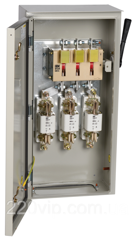 Ящик ЯРП-400А У1 IP54 IEK з роз'єднувачем і предохранилями YARP-400-74-54 ІЕК