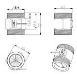Датчик витрати рідини, 2", DN50, неіржавка сталь, фото 2