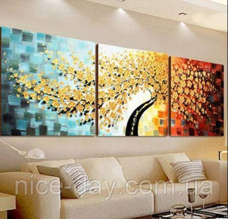 Алмазна мозаїка стразами модульна "Прекрасні квіти", фото 1