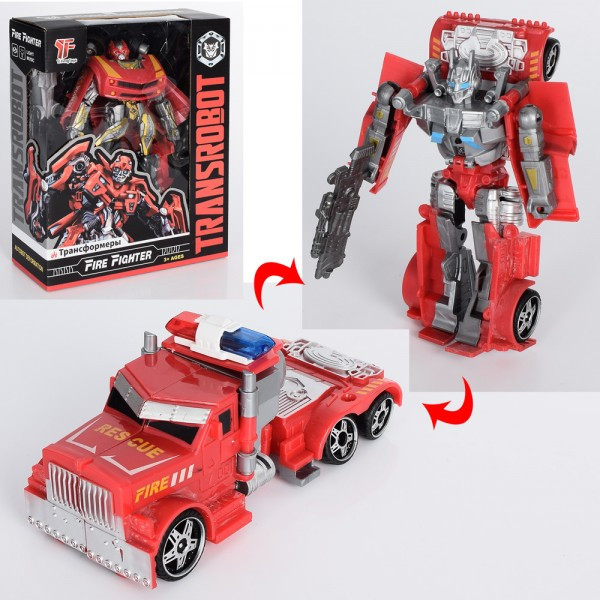 Трансформер 7795-6 робот+машинка, 2 види, муз., світло, бат.-таб., кор., 24-29,5-8,5 см., фото 1