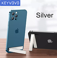 Универсальная стильная подставка под телефон на магните Premium Stand Keуvovо Серебро. Подставка для телефона