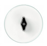 Вимикач поворотний Berker Serie Glas, 1 клавіша, чорний/прозорий, вбудований, IP20