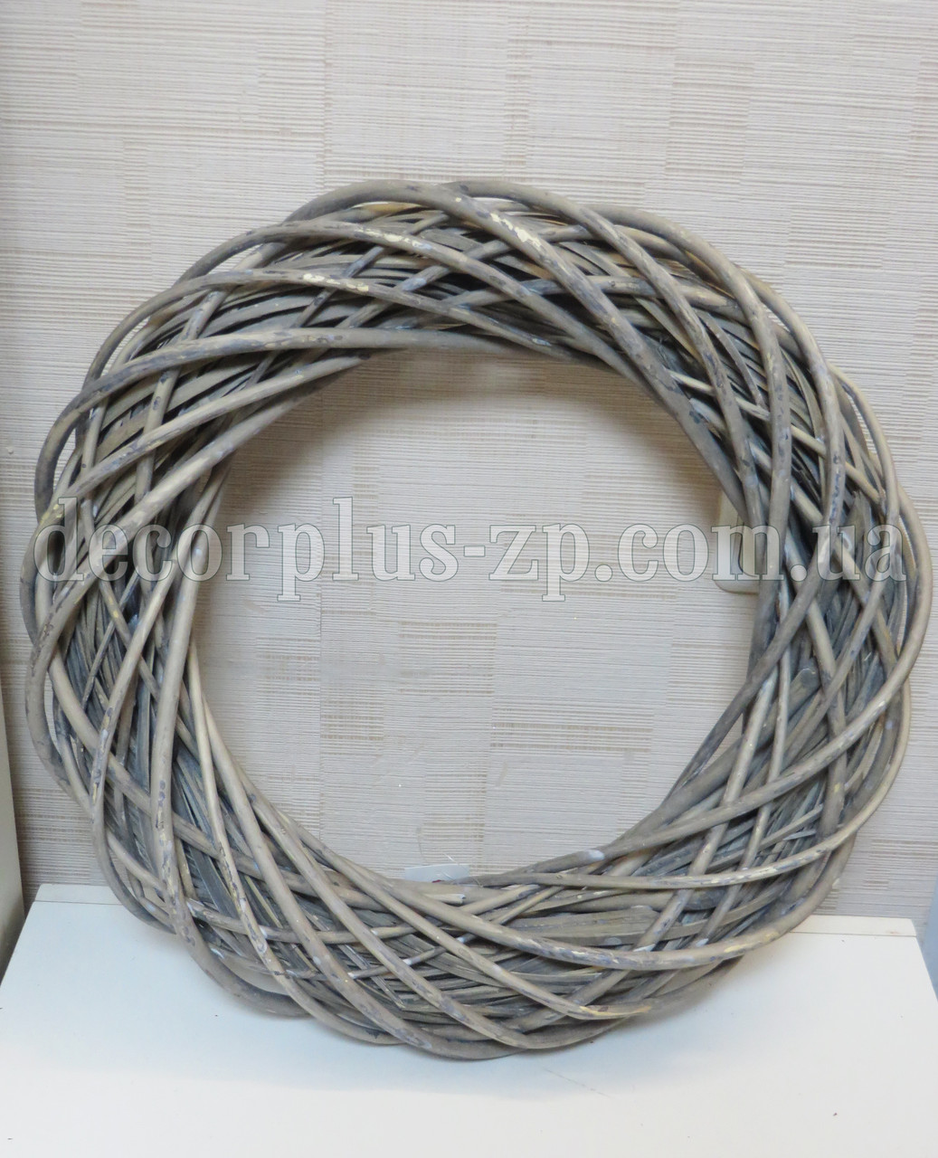 Вінок з лози, d-45см, сірий, фото 1