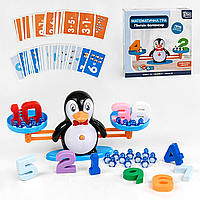 Игра-балансир Пингвин 56427 Fun Game, 87 элементов, 3 уровня игры, 54 двухсторонних карточек, цифры 1-10