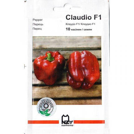 Насіння перцю раннього, солодкого "Клаудіо" F1 (10 насінин) від Nunhems, фото 1