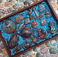 Шоколадний подарунковий морський набір чоловікові рибалці або дитині