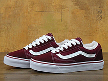 Жіночі кеди Vans Old Skool Red White (мех) 11069, фото 6