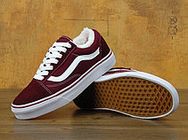Жіночі кеди Vans Old Skool Red White (мех) 11069, фото 5