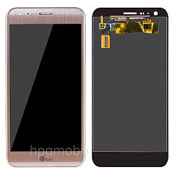 Дисплей LG X Cam K580, модуль (екран, сенсор), оригінал Золотистий