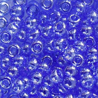 36030 бисер чешский Preciosa светло-синий глазированный прозрачный