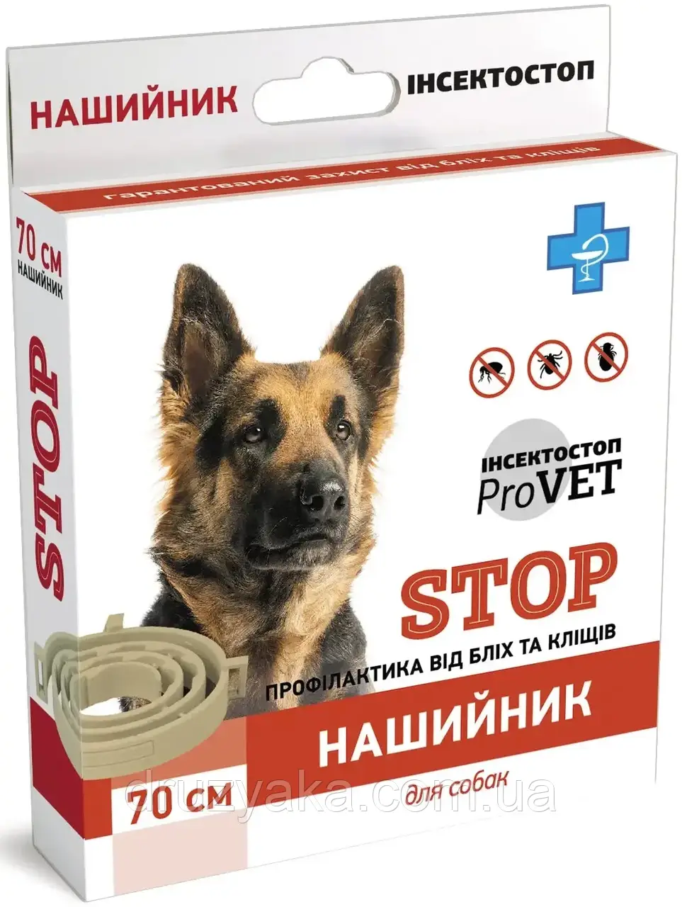 Нашийник ProVET «Інсектостоп» для собак 70 см (від зовнішніх паразитів)
