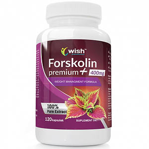 Колеус форсколії (форсколін) Wish Pharmaceutical Forskolin Premium+ 400 мг 120 капс.