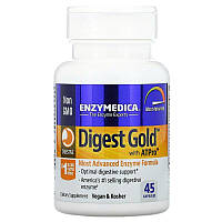 Enzymedica, Digest Gold с ATPro, добавка с пищеварительными ферментами, 45 капсул