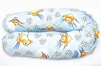 Подушка с холофайбера с хлопковой наволочкой для беременных и кормления