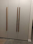Длинные мебельные деревянные ручки планки ( Фигурные с одной стороны ) ОРЕХ, фото 4