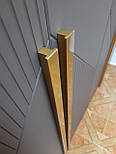 Золоті довгі меблеві дерев'яні ручки, фото 3