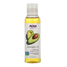 Олія авокадо NOW Foods, Solutions "Avocado Oil" чиста для шкіри та волосся (118 мл)