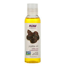 Олія жожоба NOW Foods, Solutions "Jojoba Oil" чиста для шкіри та волосся (118 мл)