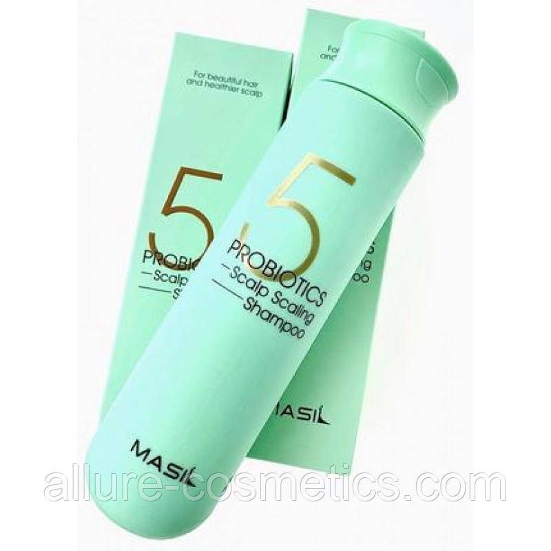 Глибокоочищуючий шампунь для волосся з пробіотиками Masil 5 Probiotics Scalp Scaling Shampoo 300ml