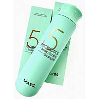 Глубокоочищающий шампунь для волос с пробиотиками Masil 5 Probiotics Scalp Scaling Shampoo 300ml