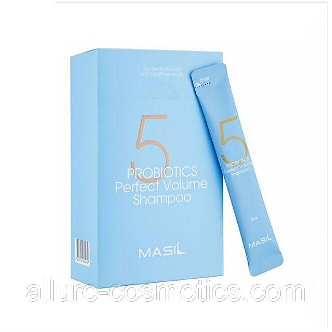 Шампунь для об'єму волосся з пробіотиками Masil 5 Probiotics Perfet Volume Shampoo 8 ml