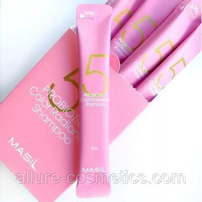Шампунь для волосся з пробіотиками для захисту кольору Masil 5 Probiotics Color Radiance Shampoo 8ml