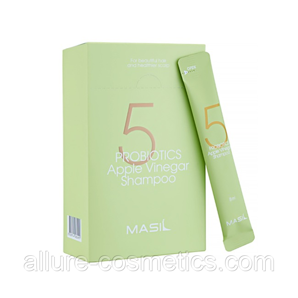 Шампунь для волосся проти лупи з яблучним оцтом Masil 5 Probiotics Apple Vinegar Shampoo 8ml