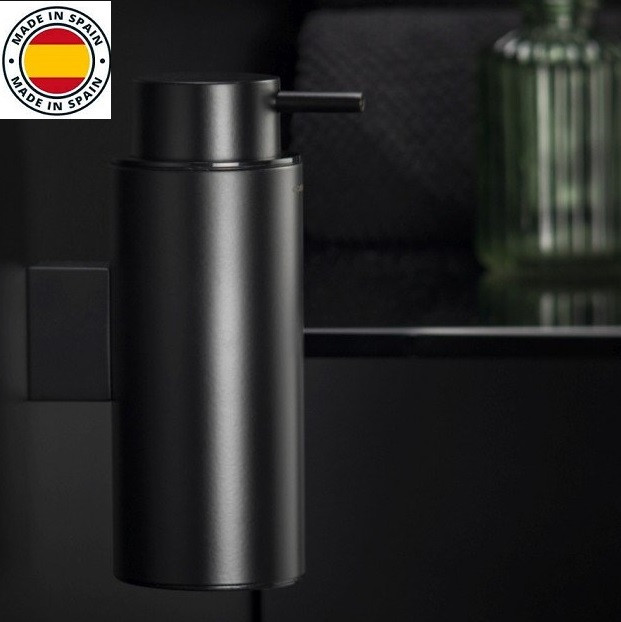 Чорний настінний дозатор рідкого мила Cosmic Black 2513605
