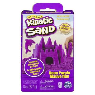 Кинетический песок для детского творчества светится в темноте Kinetic Sand NEON (фиолетовый, 227г) - фото 1 - id-p1547842673