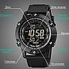 Чоловічий спортивний наручний годинник Skmei 1762 водонепроникні (Чорні), фото 3