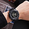 Чоловічий спортивний наручний годинник Skmei 1762 водонепроникні (Чорні), фото 9
