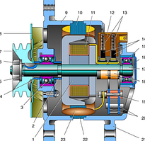 Міст діодний , ,  із генератор. 3282.3771 (вир-во ВТН) БВО11-150-13.М