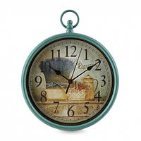 Настінний годинник вінтажний кишеньковий годинник з натюрмортом 31 см