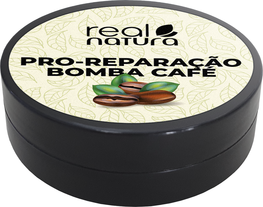 Пробник Маска Real Natura PRO-REPARACAO BOMBA CAFE для відновлення і росту волосся 25 мл