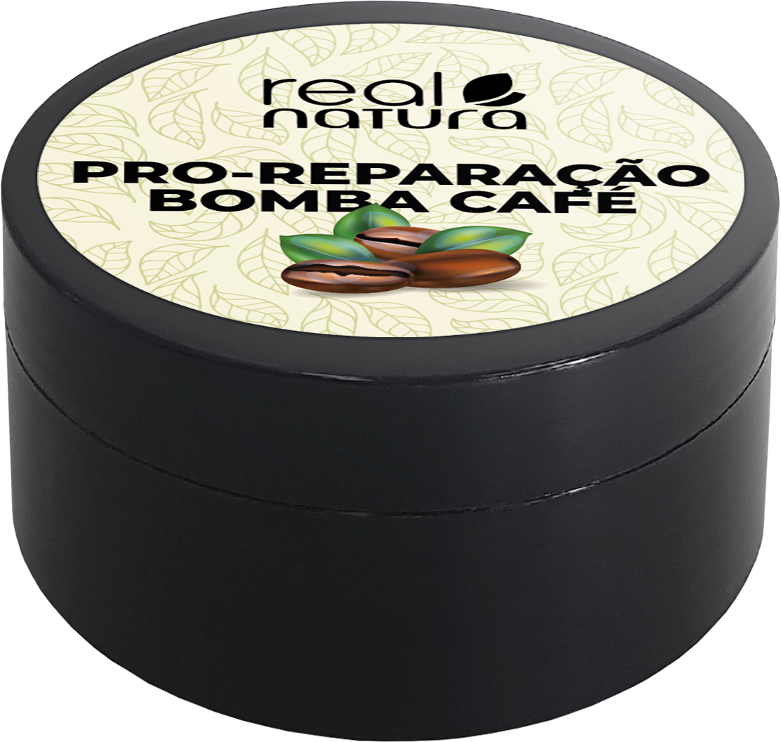 Пробник Маска Real Natura PRO-REPARACAO BOMBA CAFE для відновлення і росту волосся 50 мл