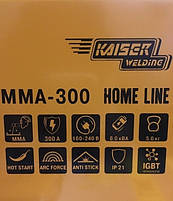 Зварювальний інвертор KAISER MMA-300 HOME LINE, фото 3